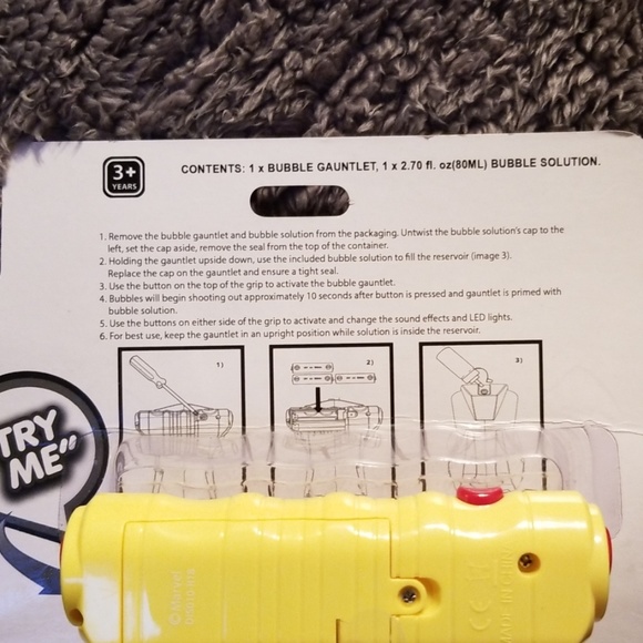 Disney/Marvel Ironman Light Up Bubble Gaunt - Picture 3 of 7